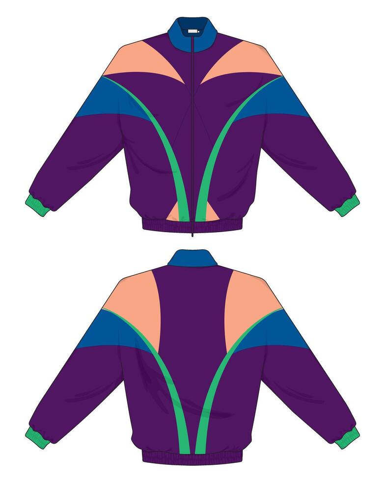 modern design jacket using colorful design and shapes vector