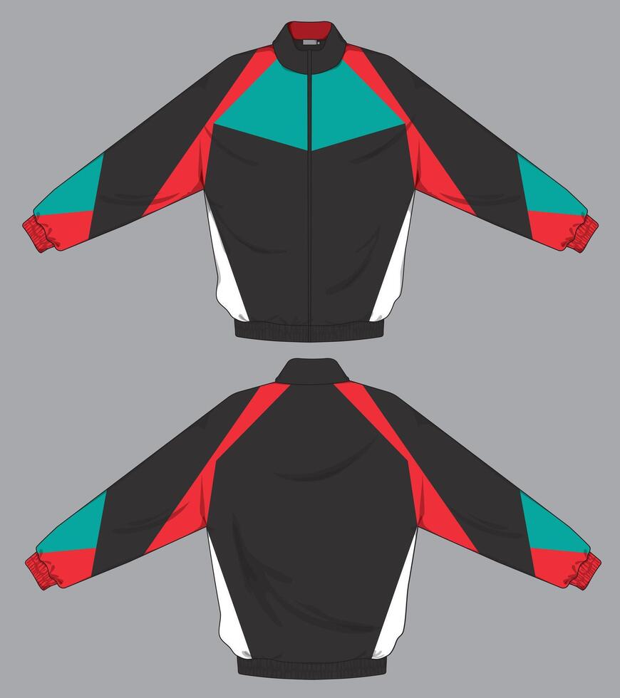 colorful color combination of jacket design vector