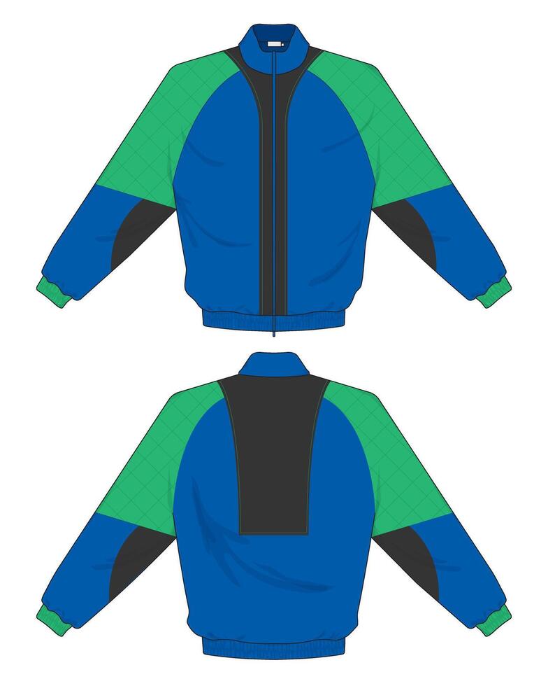 modern jacket design color mock up vector