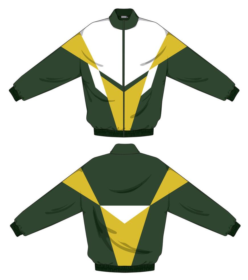 varsity jacket template design vector