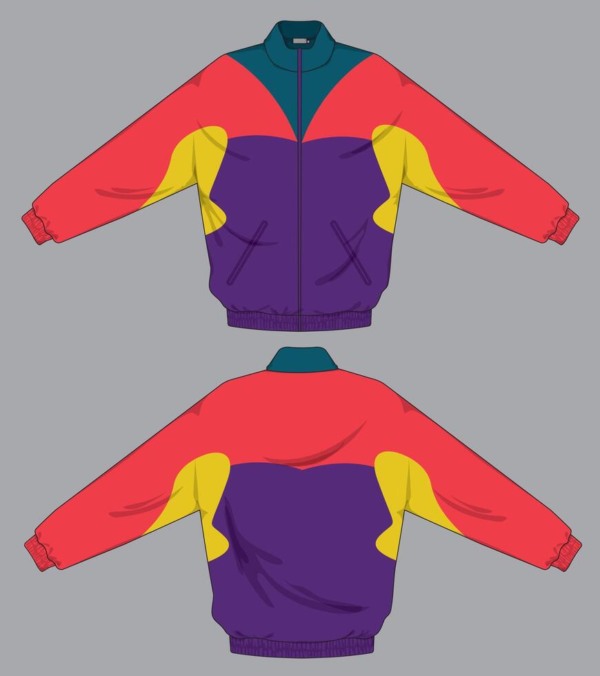 jacket apparel design mock up graphic vector
