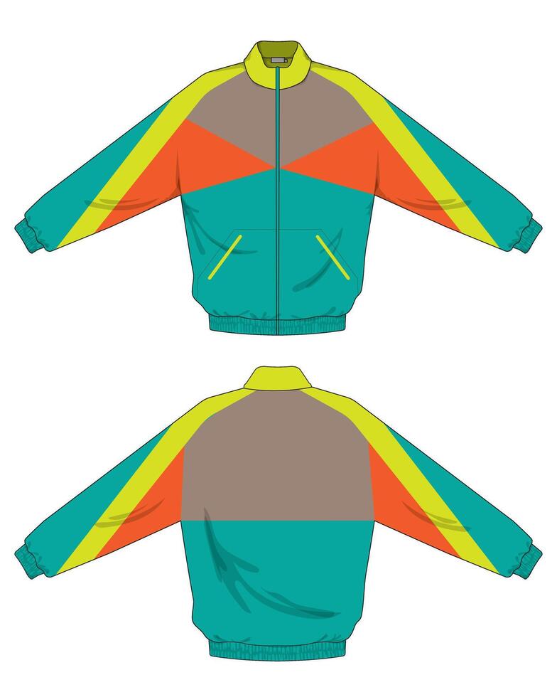 colorful template design of jacket vector