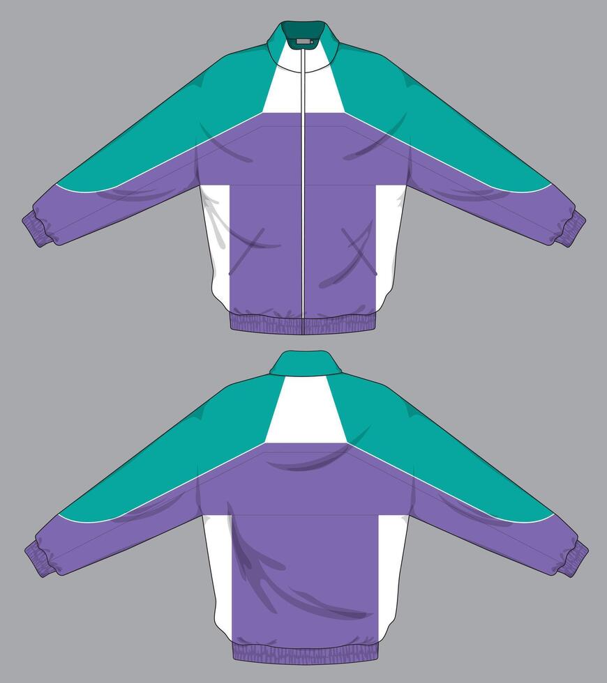 cool color jacket design template vector