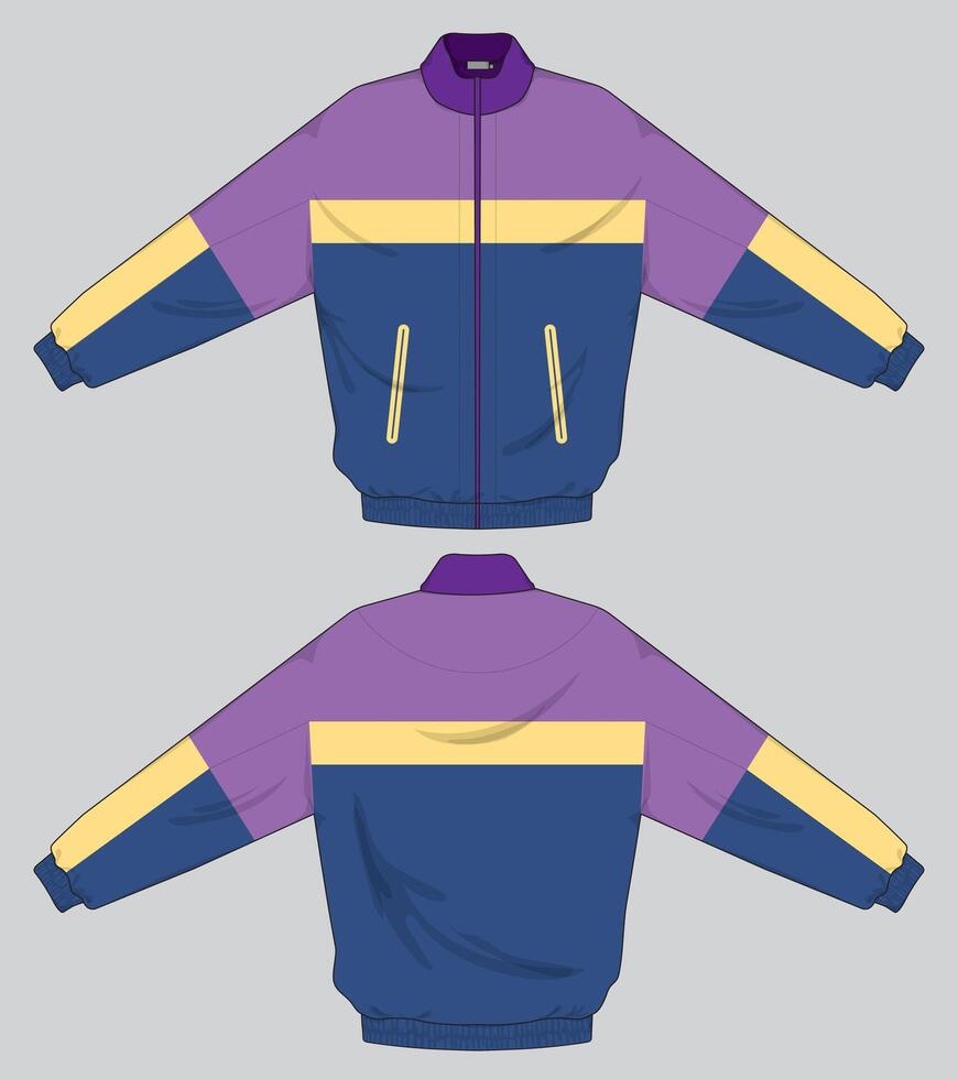 Varsity Jacket design with vintage vibe feel vector