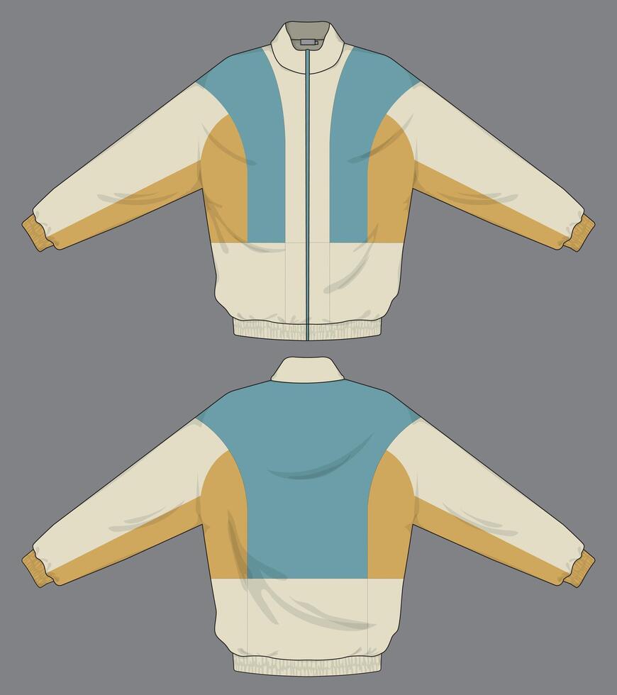 Sweater jacket template design vector