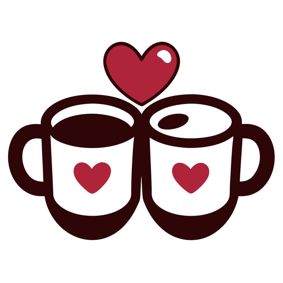 A warm latte cup with frothy art, perfect for coffee lovers' moments. vector