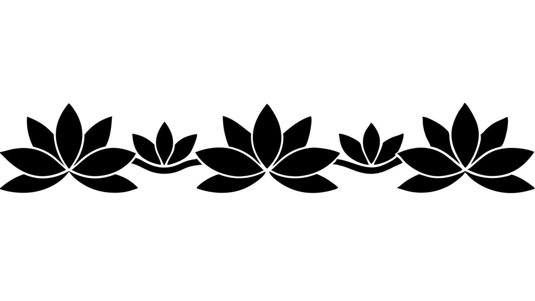 A seamless floral pattern featuring elegant lotus flower designs vector