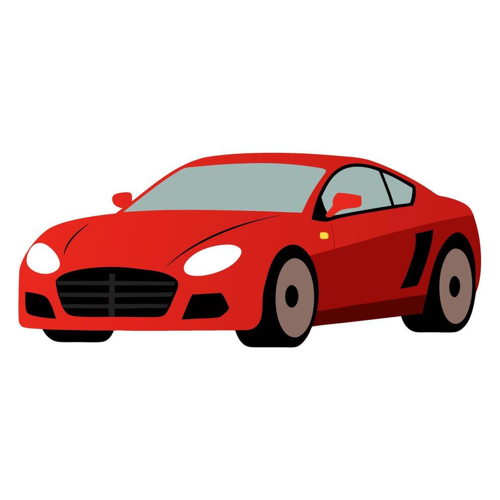 Sleek car illustration ideal for premium projects. vector