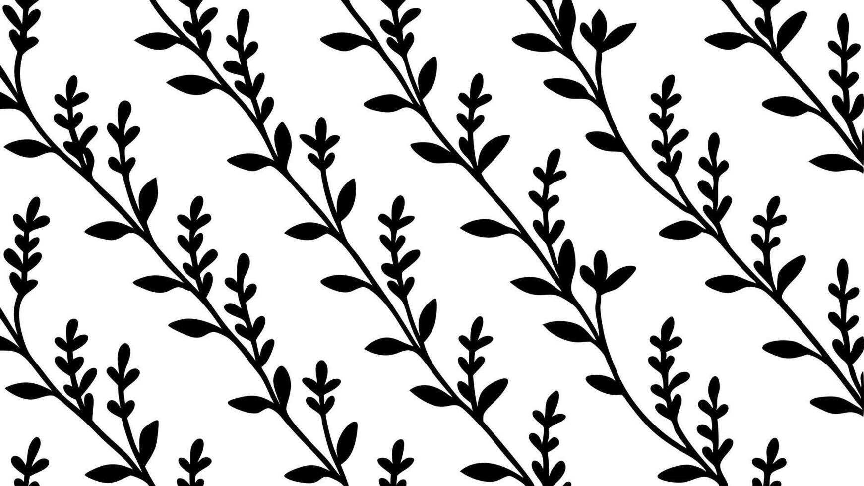 Beautiful botanical pattern with floral outlines and elegance. vector