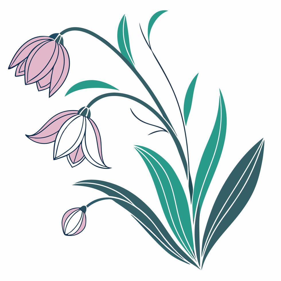 Stylish and simple art perfect for modern decor and projects vector
