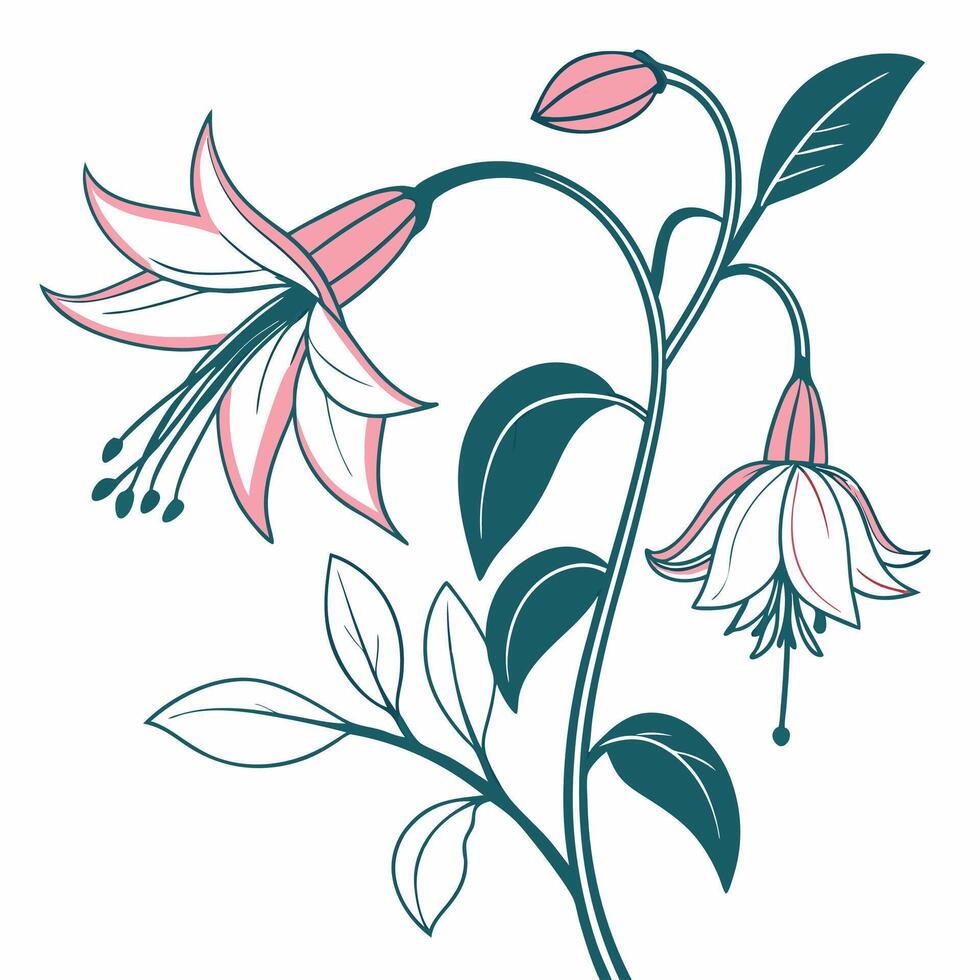 Contemporary illustration with elegant lines and aesthetic appeal vector