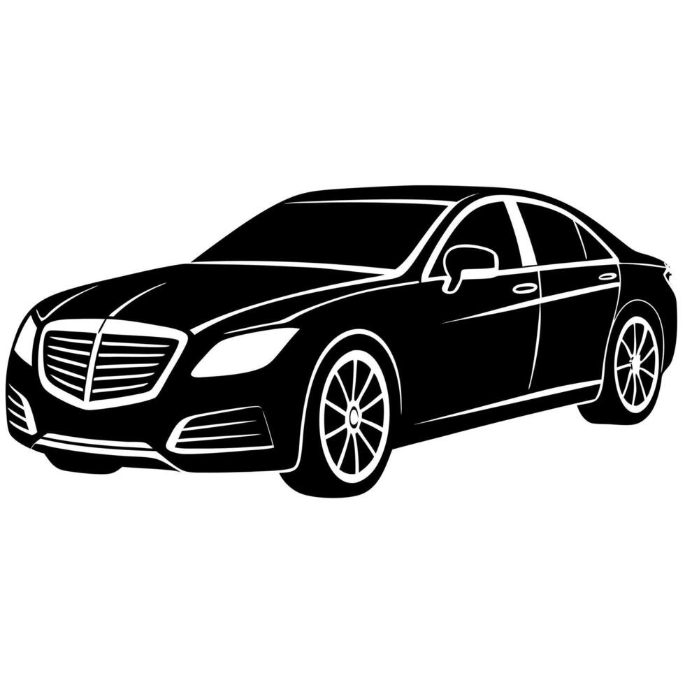 Elegant silhouette car automobile icon for exclusive designs. automobile icon for exclusive designs. vector