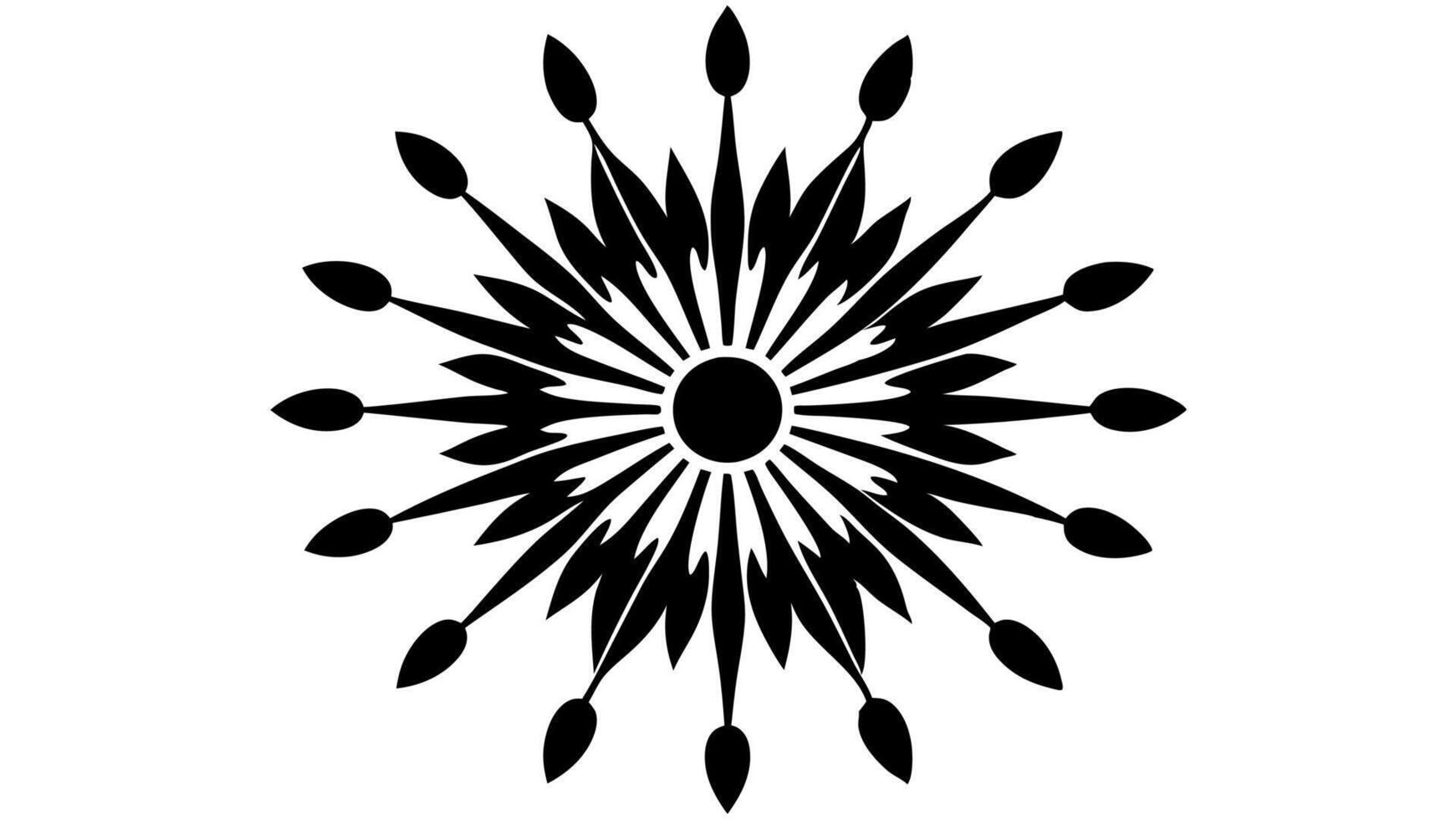 Beautiful flower mandala art perfect for creative designs vector