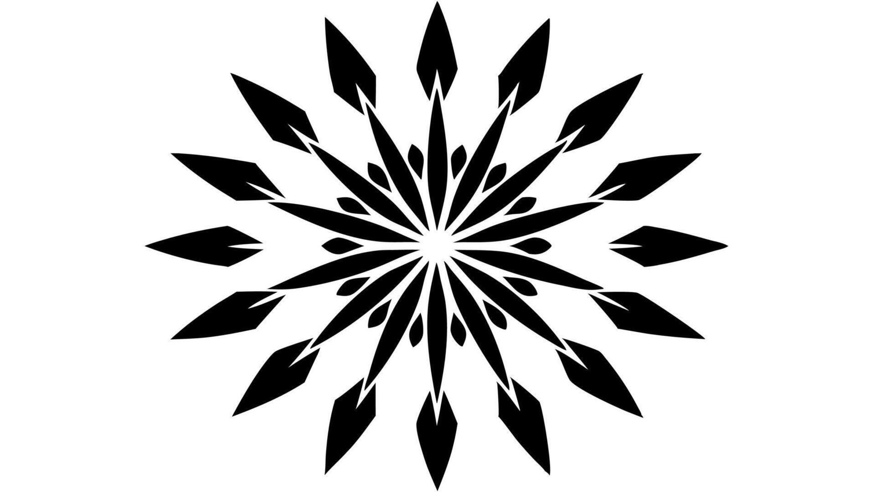 Decorative mandala art featuring floral elements vector