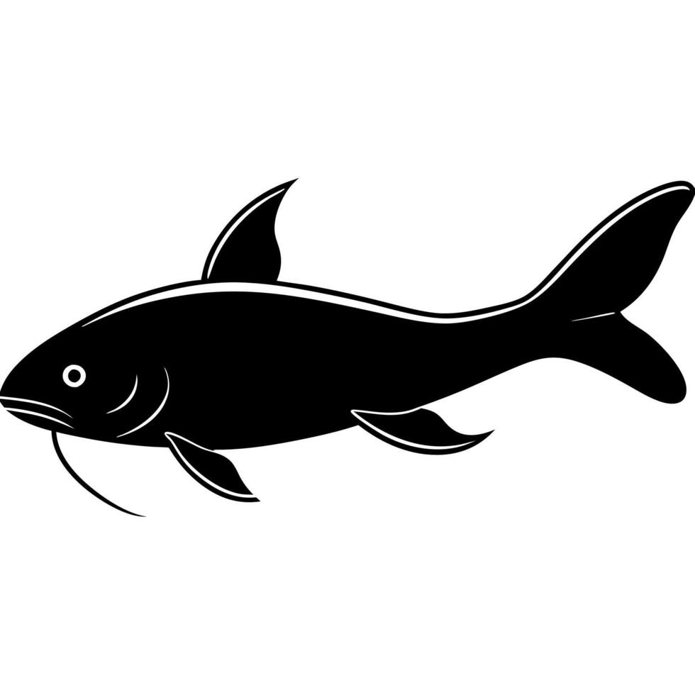 Fish Silhouette Drawing vector