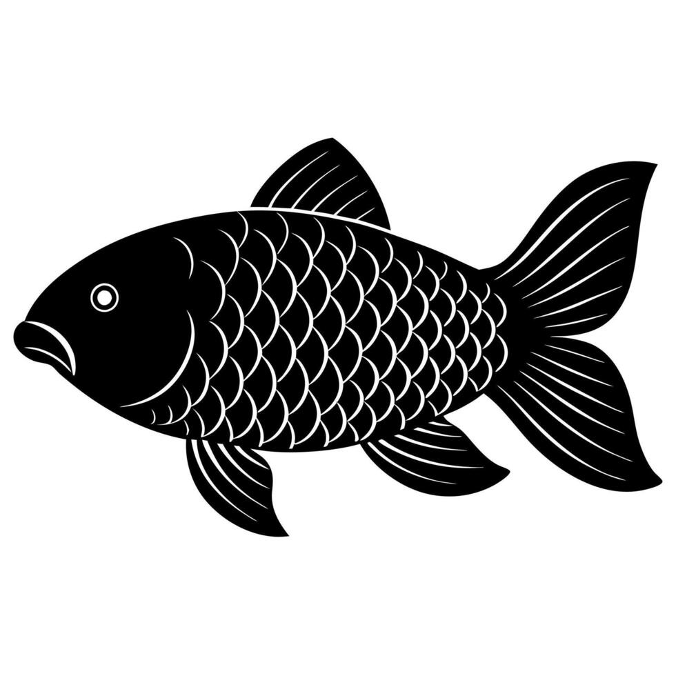 Elegant golden carp illustration perfect for art vector