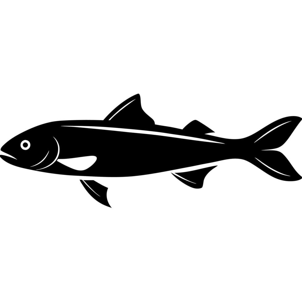 Detailed codfish illustration perfect for underwater vector