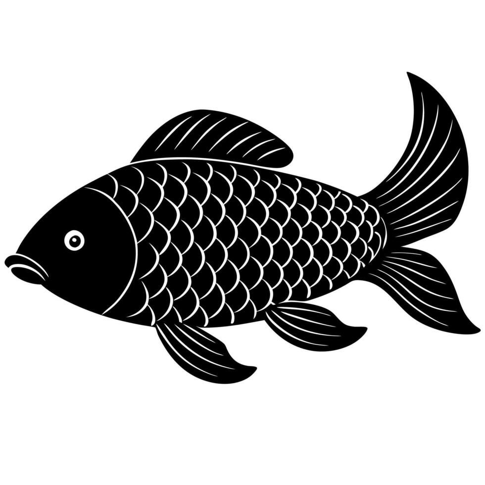 Elegant golden carp illustration perfect for design vector