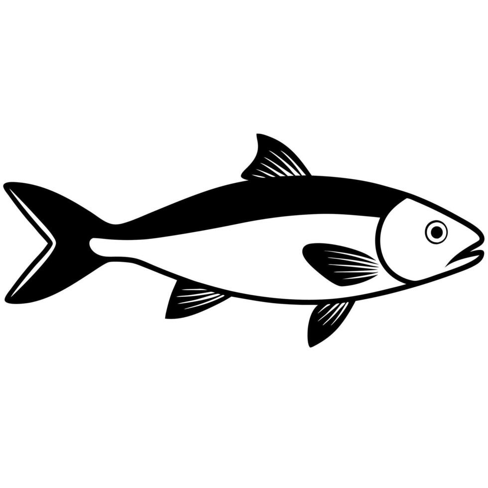 Detailed codfish illustration perfect for underwater design vector