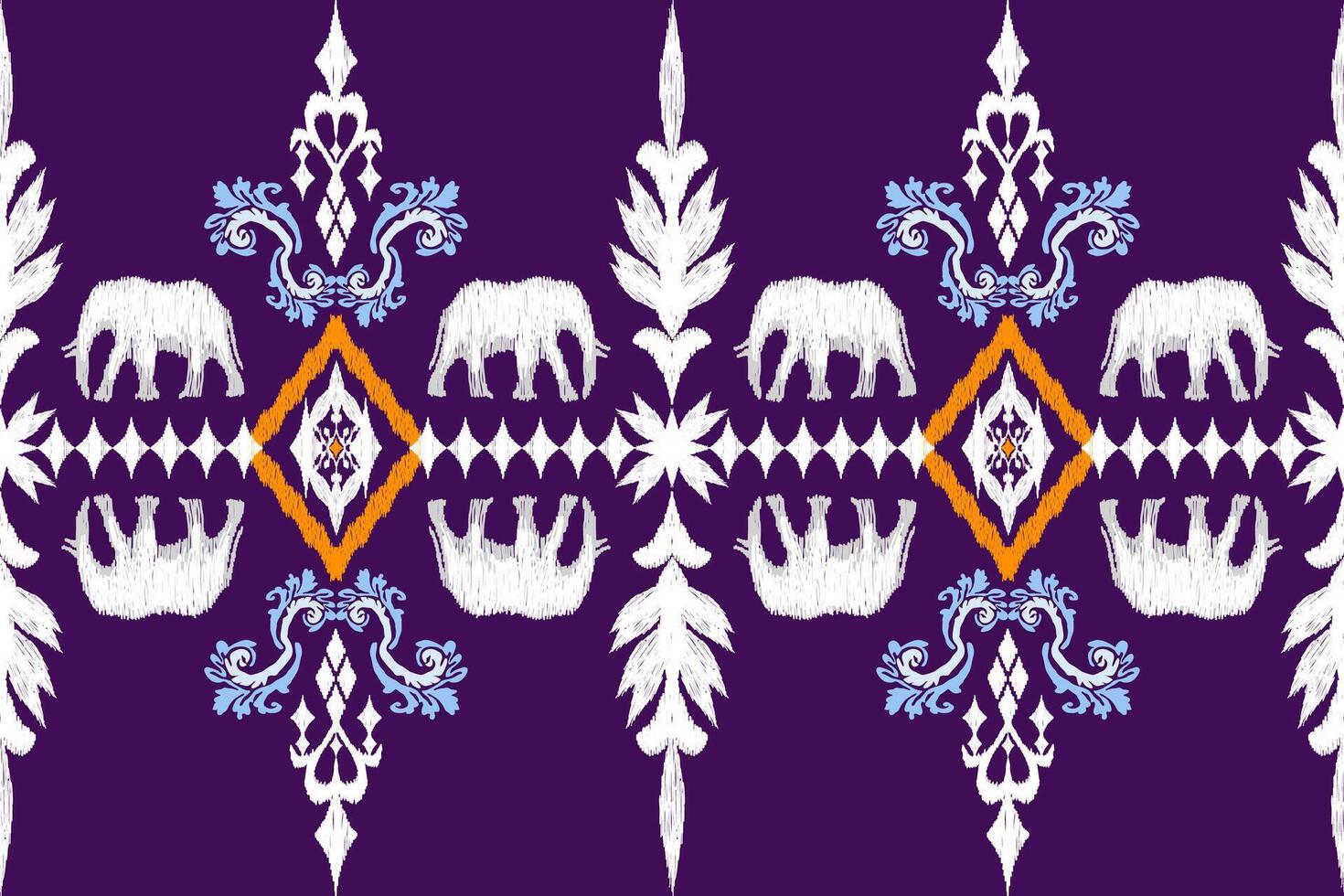 Ethnic carpet with chevrons. Aztec style. Geometric mosaic on the tile vector