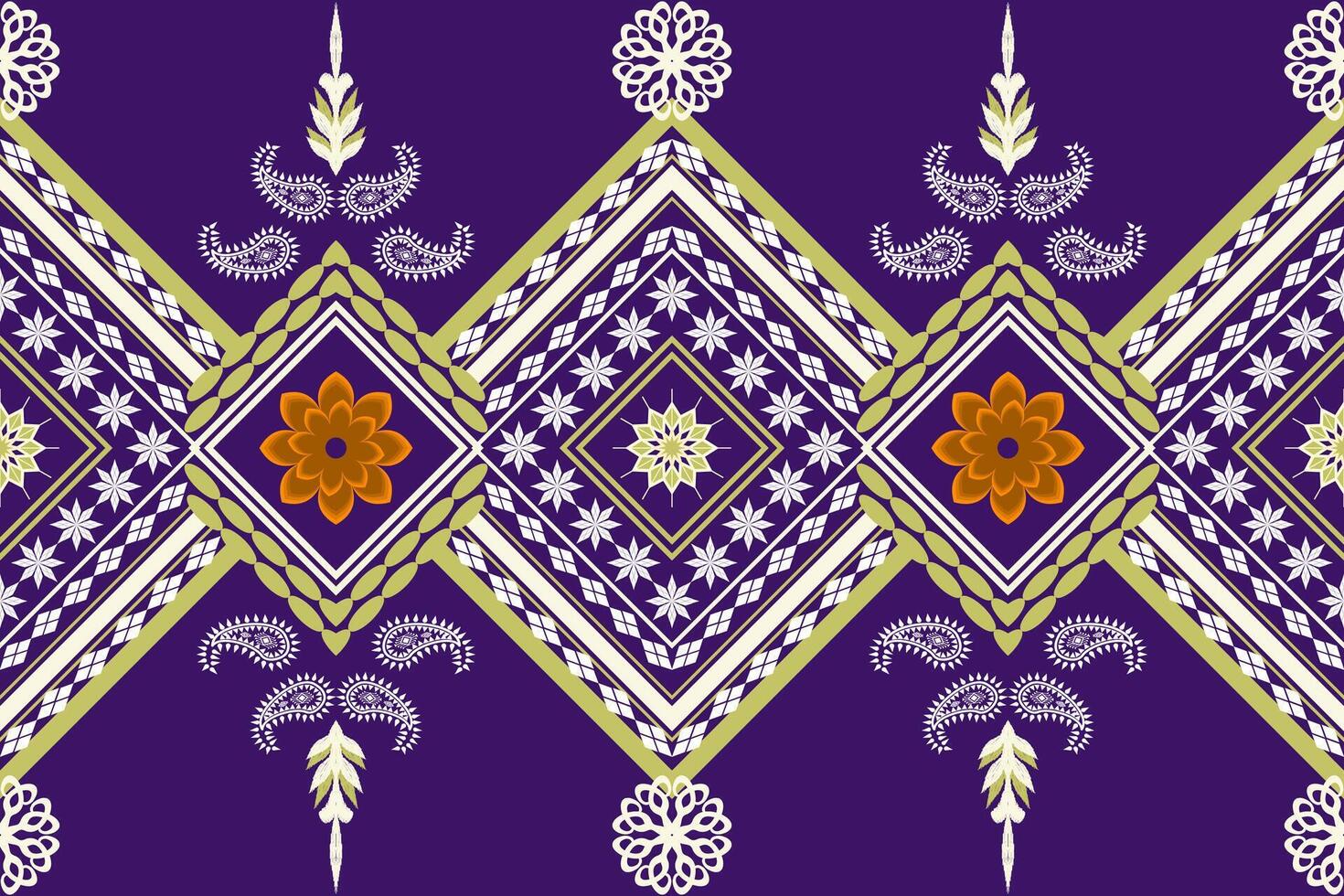 Ethnic embroidery Art pattern vector