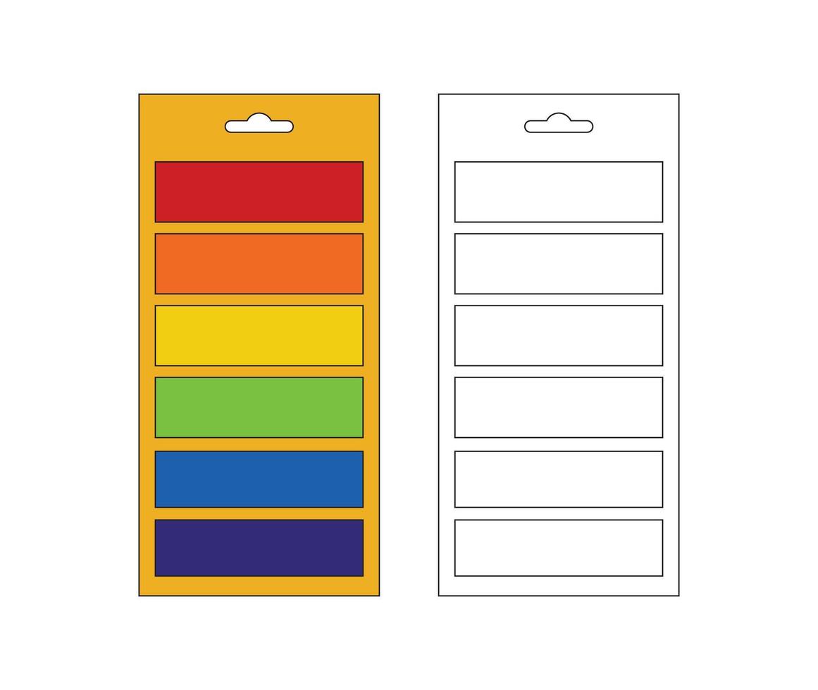 Illustration color palette or swatches unique design with blank background vector
