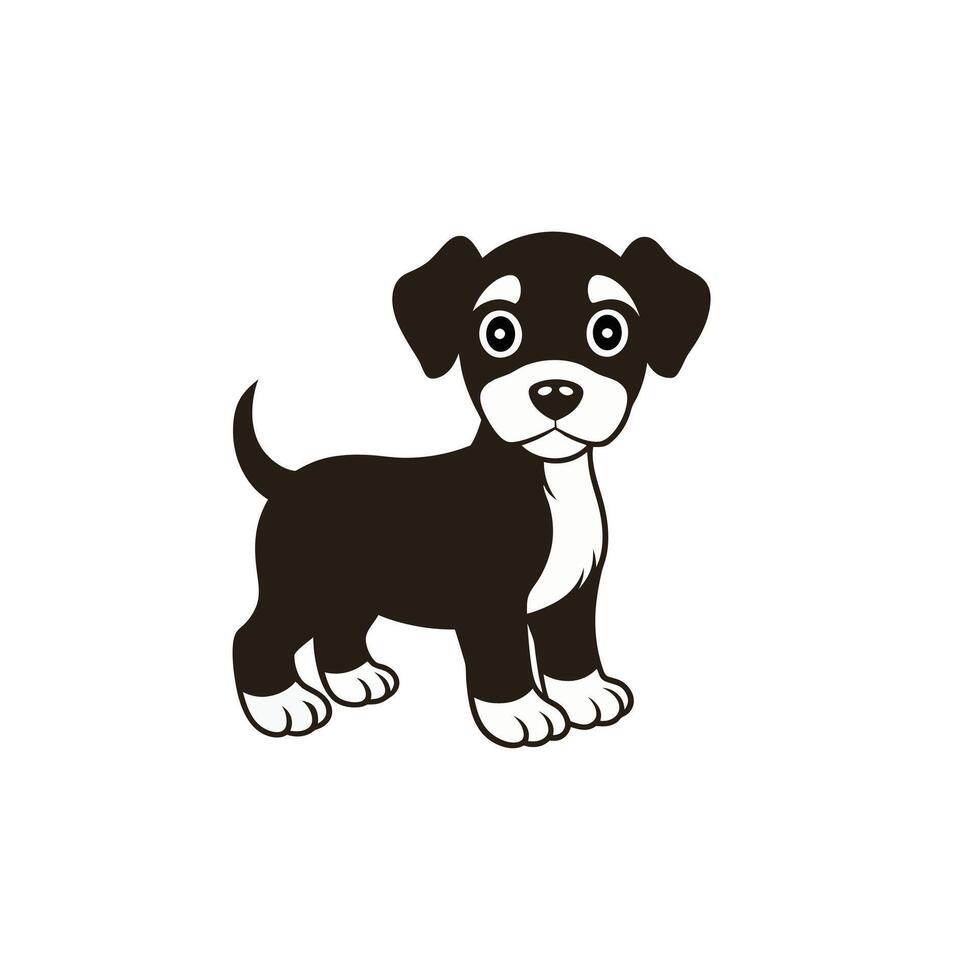 Free cute pet silhouette vector