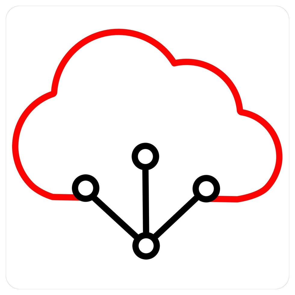 Cloud connectivity and cloud icon concept vector