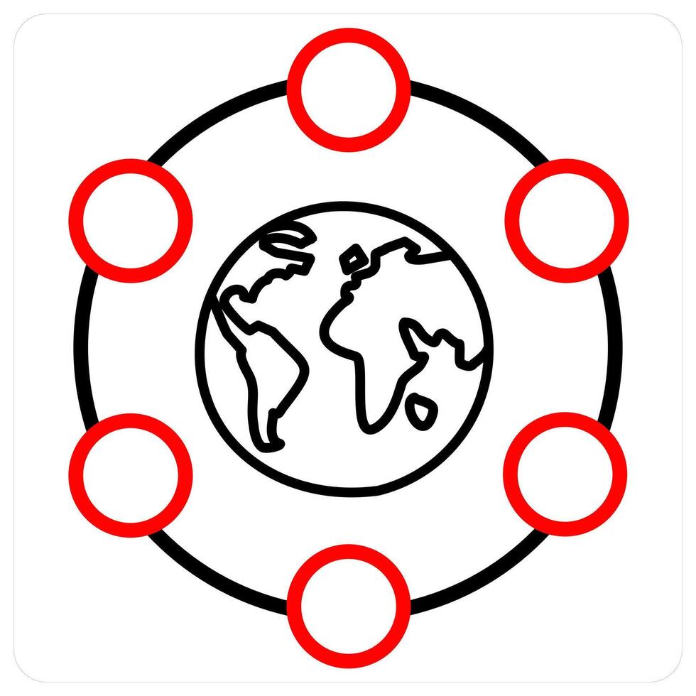 Database and task icon concept vector