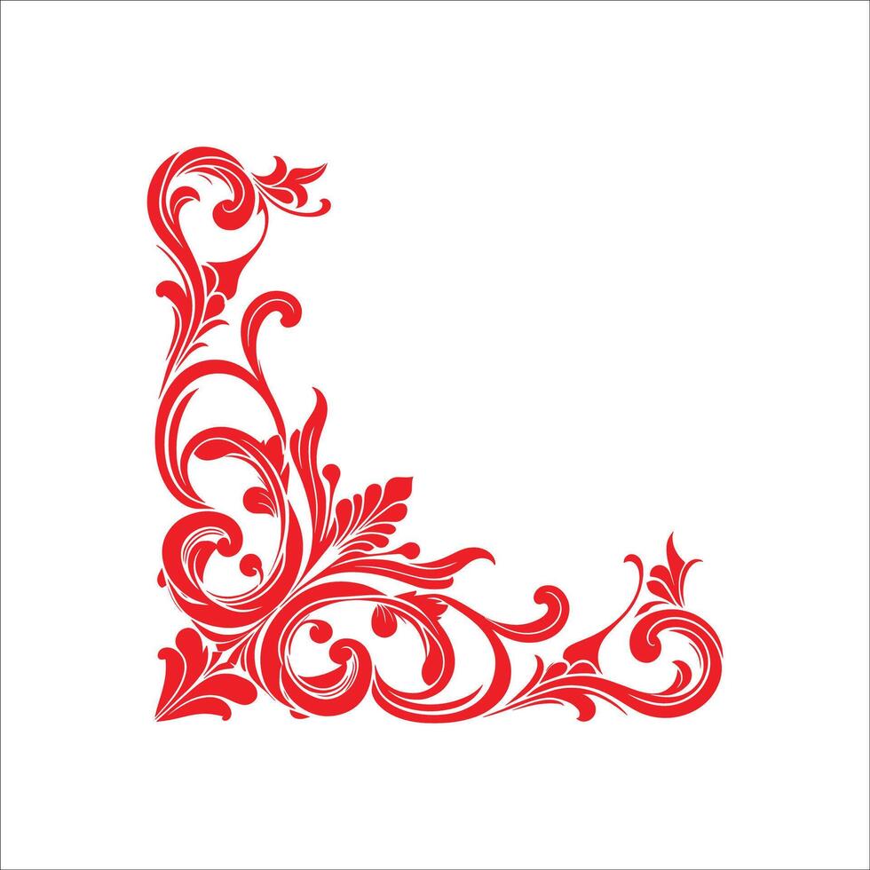A Corner Border set, corner style art Symbol Icon Design Silhouette On White Background vector