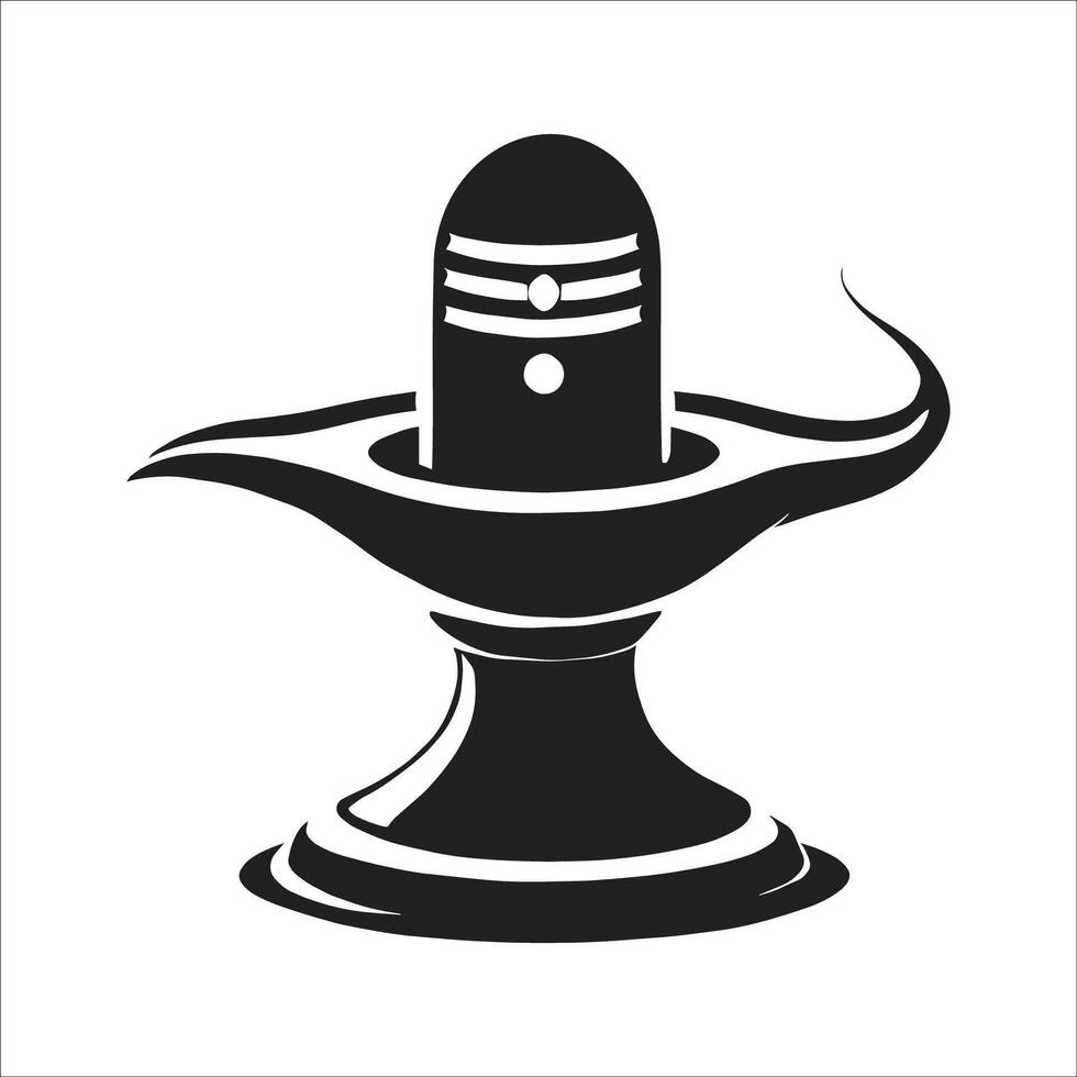 maha shivratri indian religious festival design vector
