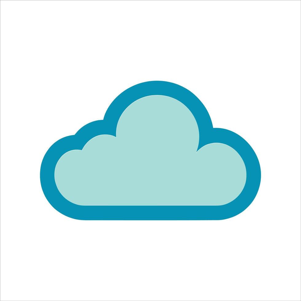 A cloud icon on a white background vector
