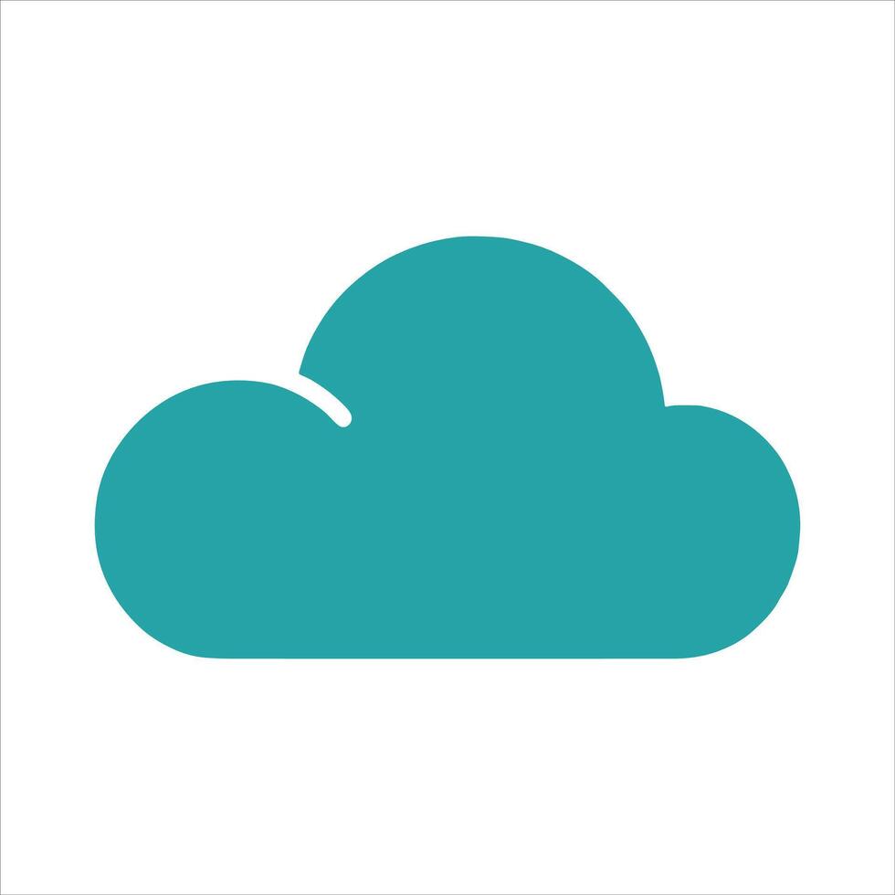 A cloud icon on a white background vector