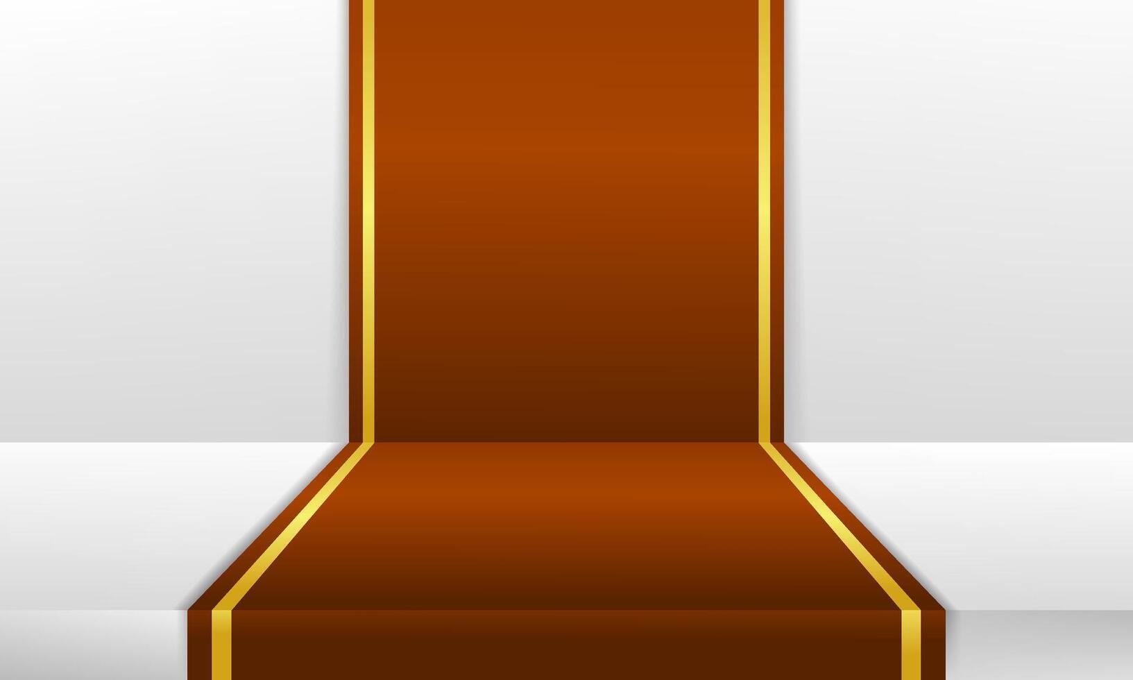 Luxurious brown carpet with golden accents, perfect for premium product displays or elegant interior visuals vector