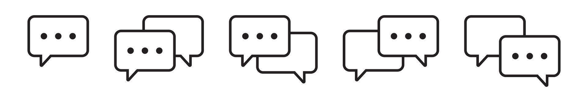 Chat icon. Speech bubble icon. Comment icon. vector