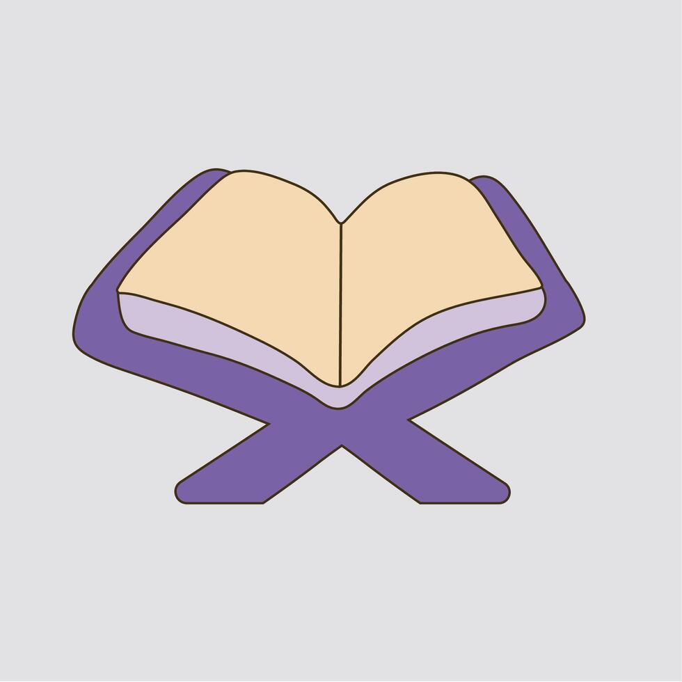 Illustration of an Open Book Icon vector