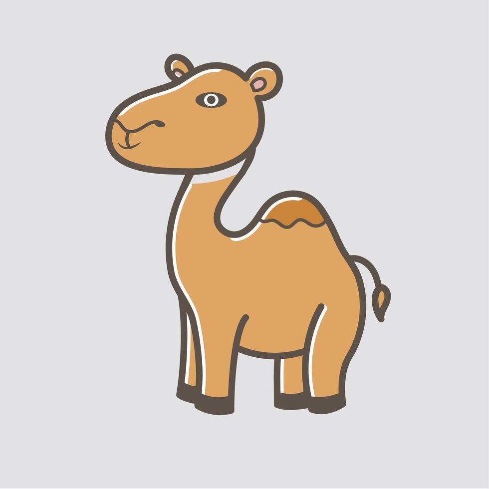 Cartoon Illustration of a Camel vector