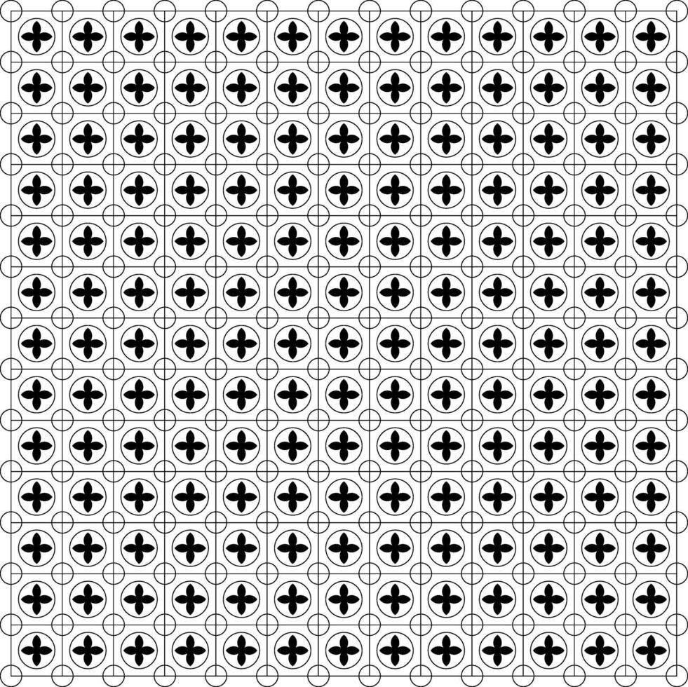 Repeating Circular Patterns with Cross Motifs vector