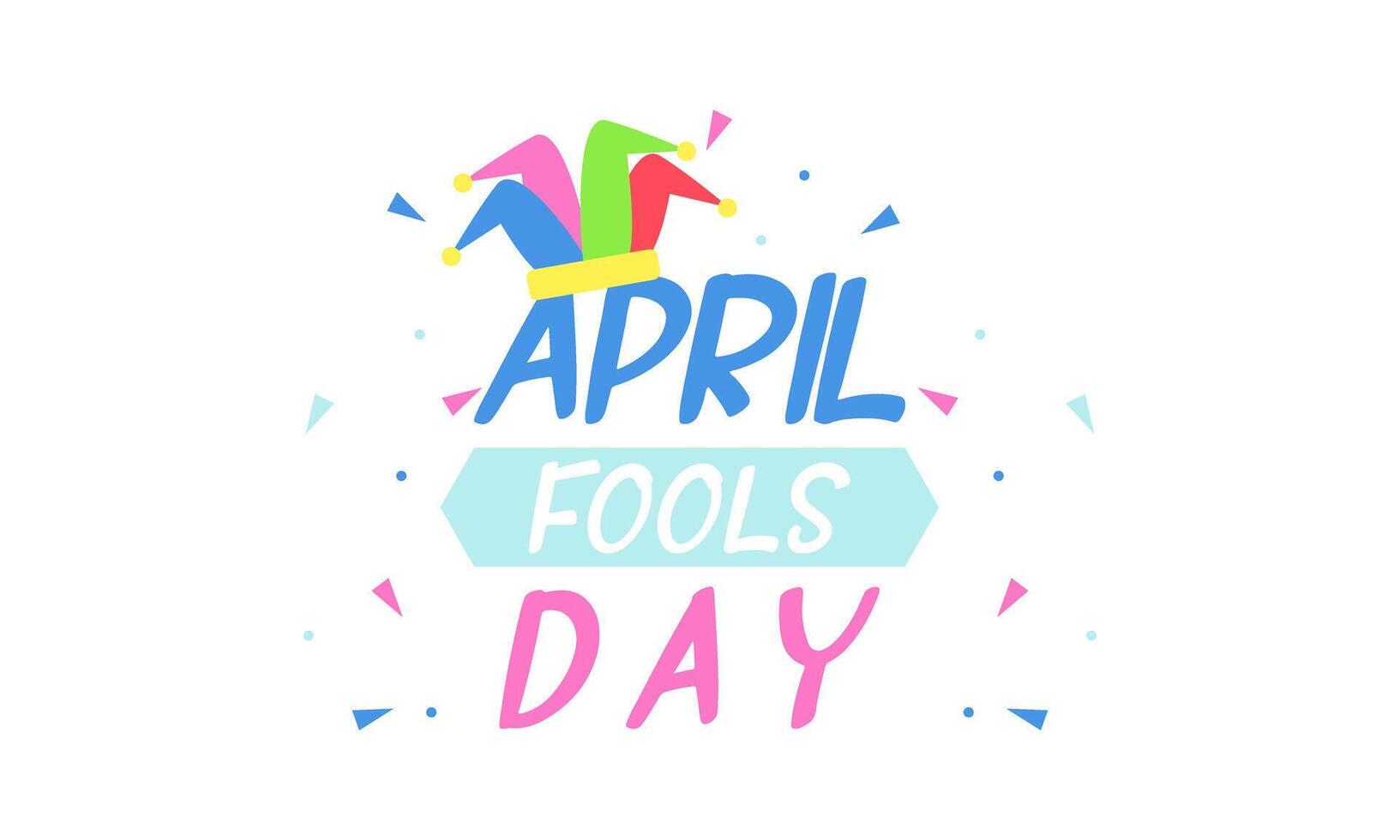 hand drawn april fool's day vector