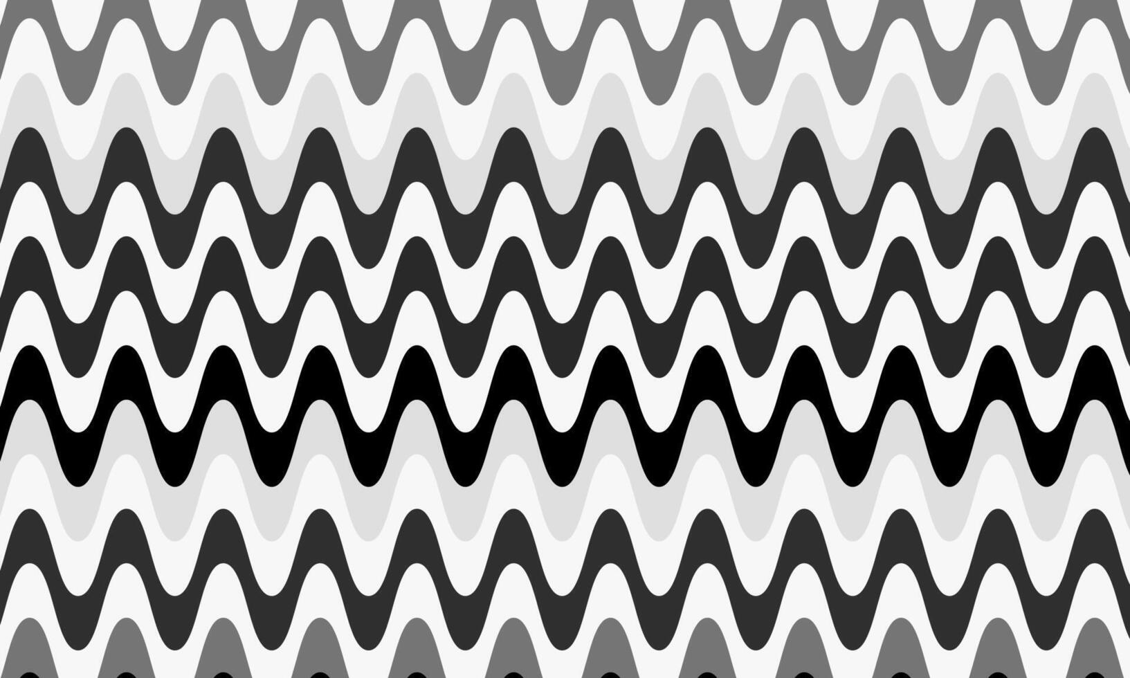Abstract geometric retro pattern. groovy curved monochrome lines. wavy flow stripe lines. vector