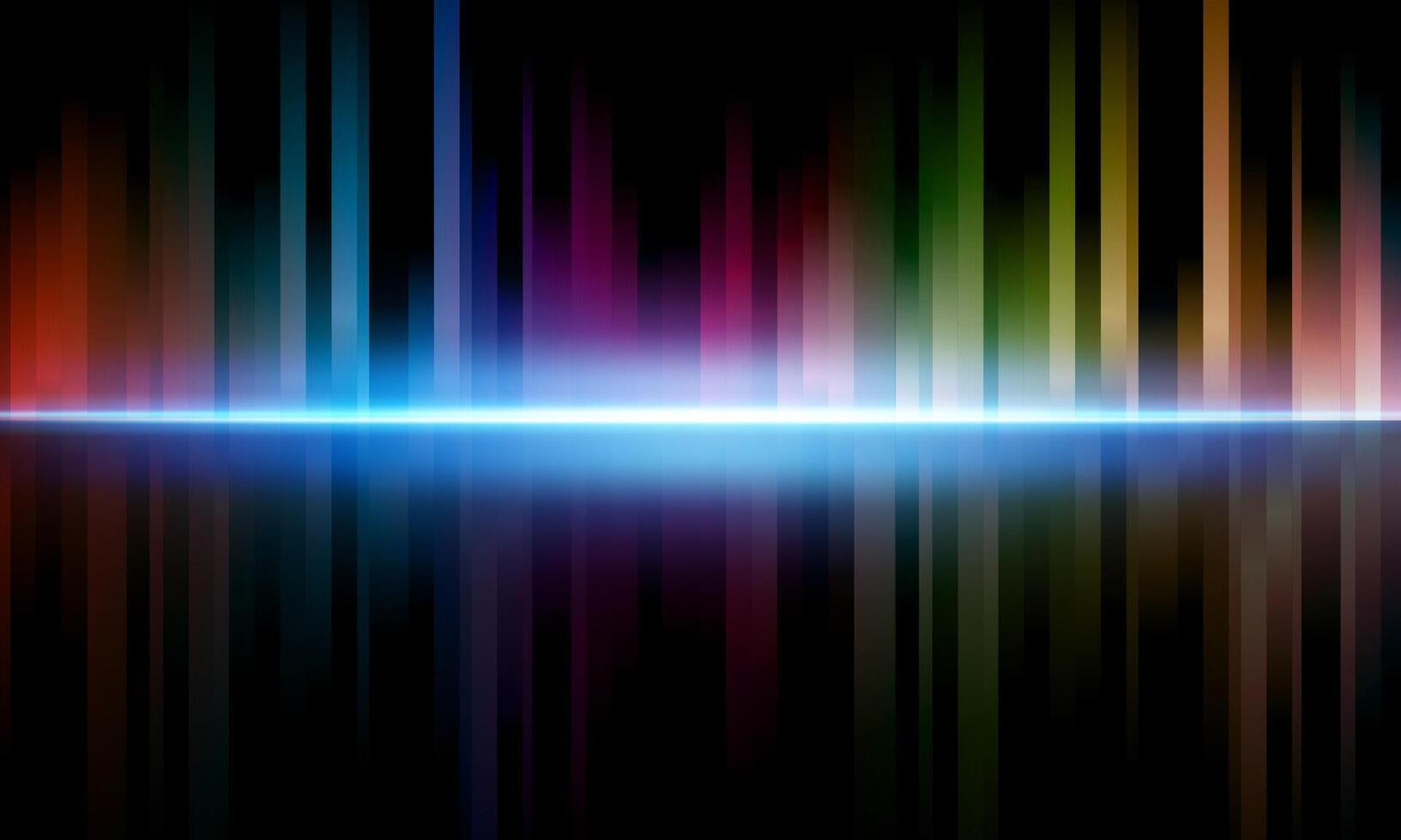 colorful neon lines abstract technology background. Futuristic glowing light dark background. shiny color stripes. vector