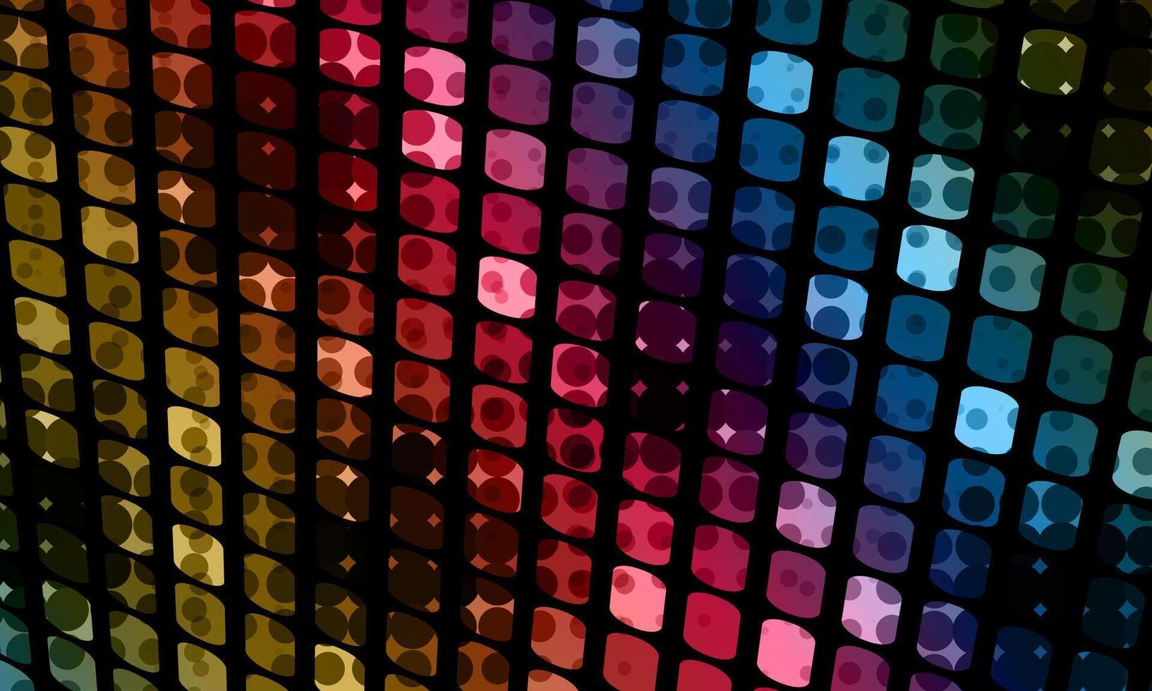 background abstract mosaic of the grid pixel pattern and colorful squares. dark artistic color. vector