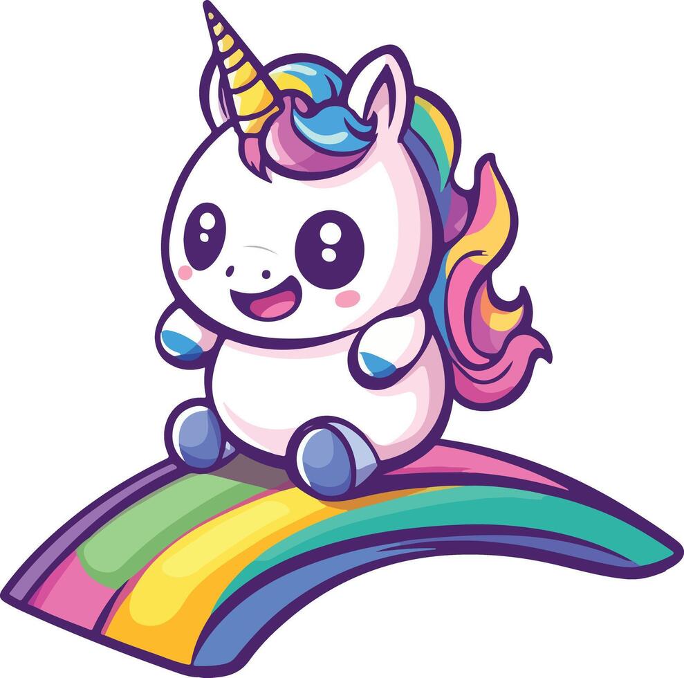 Rainbow Dreams and Unicorn Beams vector