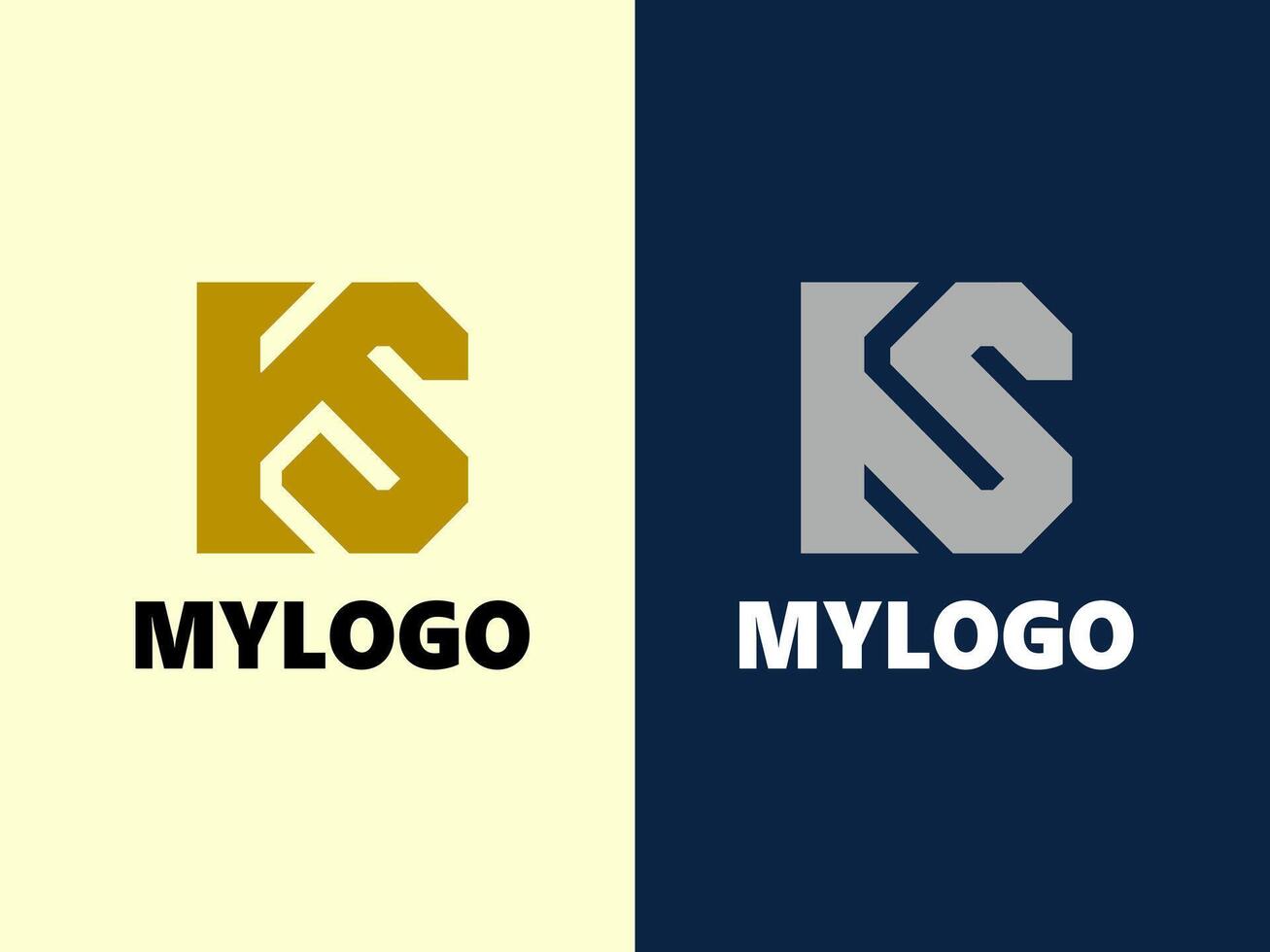Letter KS initial logo Design vector