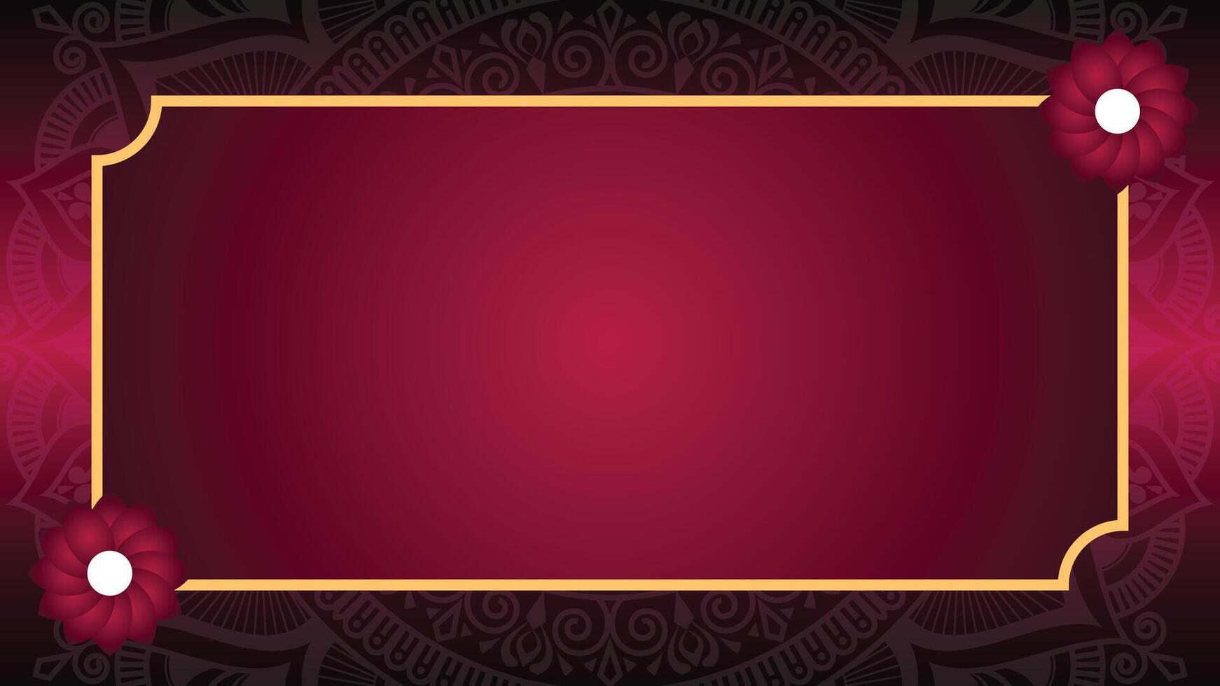 Arabic flower islamic ramadan kareem mandala ornamental flyer banner with ramadhan lantern eid al fitr vector
