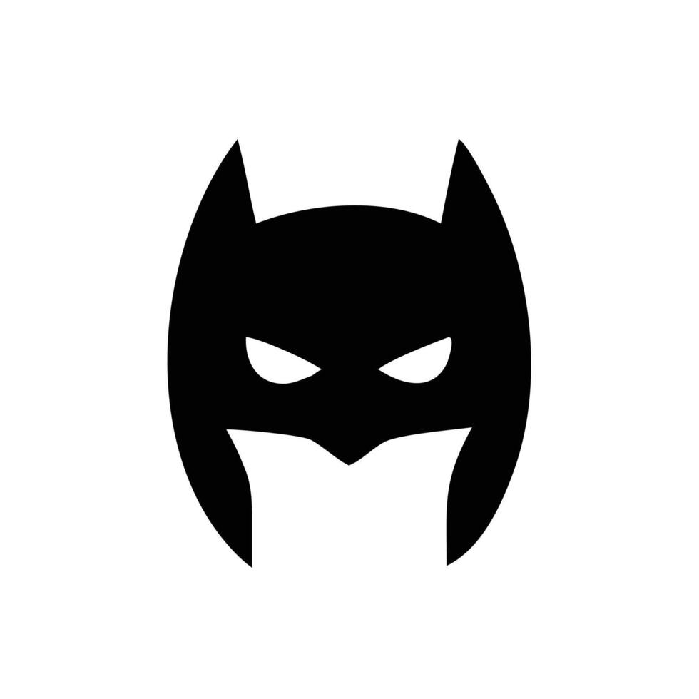 A batman icon silhouette illustration vector