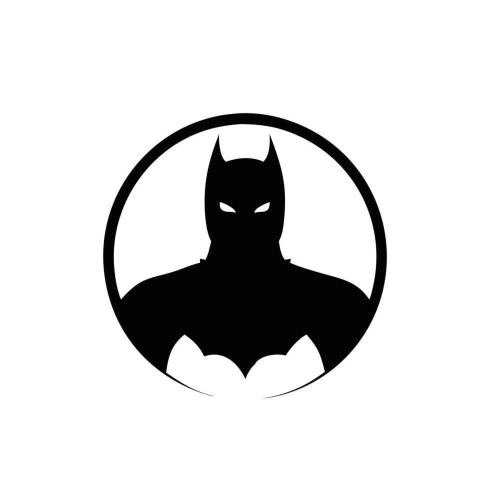 A batman icon black silhouette vector
