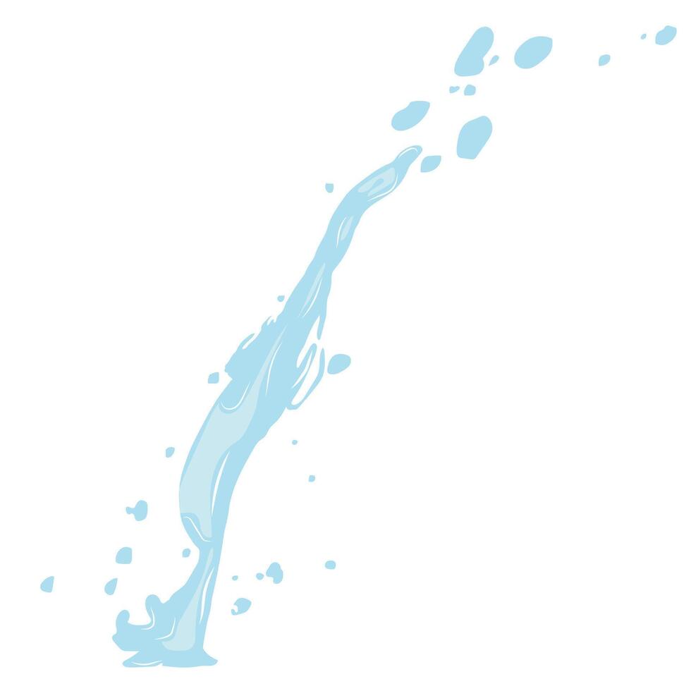 spilled long drop of liquid on the surface vector