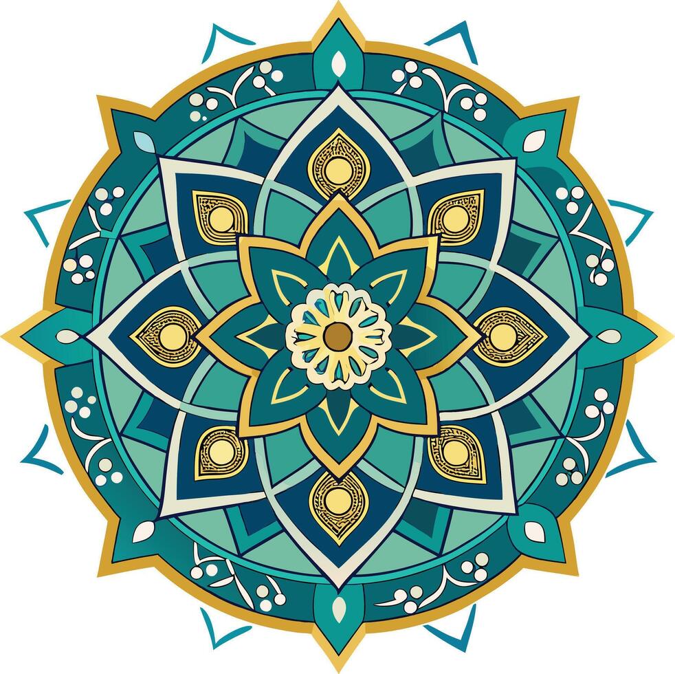 Islamic Mandala Art vector