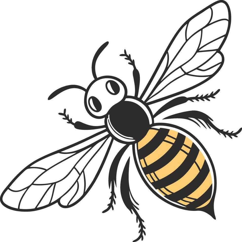 a Bee icon vector